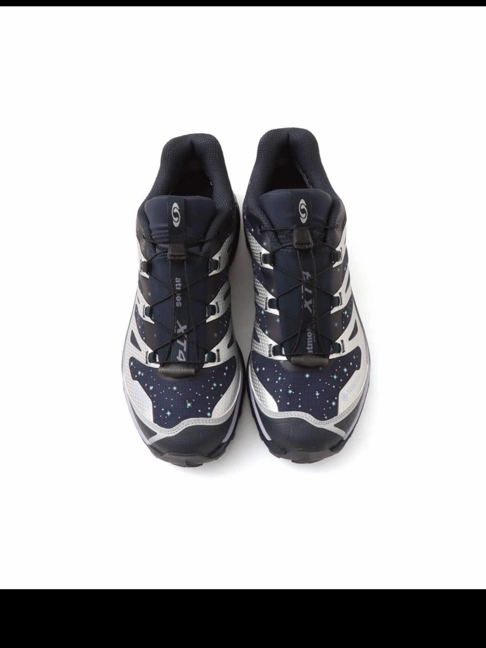 SALOMON × atmos XT-4 OG GORE-TEX Carbon Silver Cosmic Sky Trail Sneaker NWOT - Picture 7 of 10